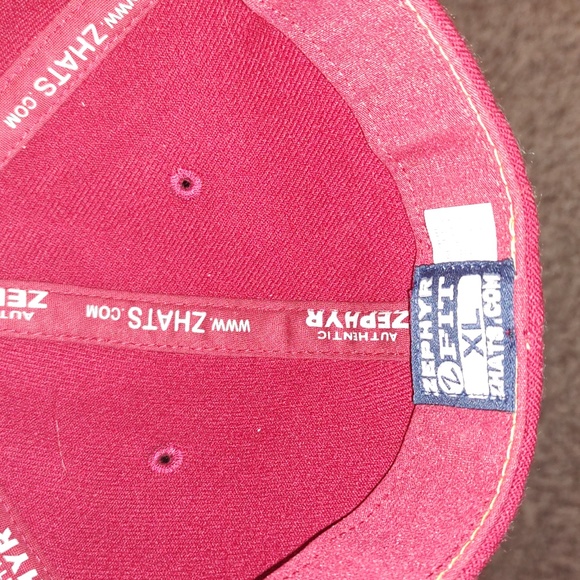 Vintage Zephyr University of Minnesota Maroon Yellow Fitted Baseball Cap Hat - Picture 13 of 14